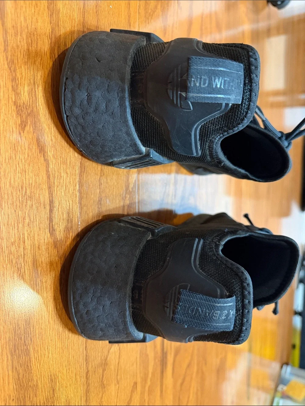 adidas Black Men's Knit Low-Top Sneakers
